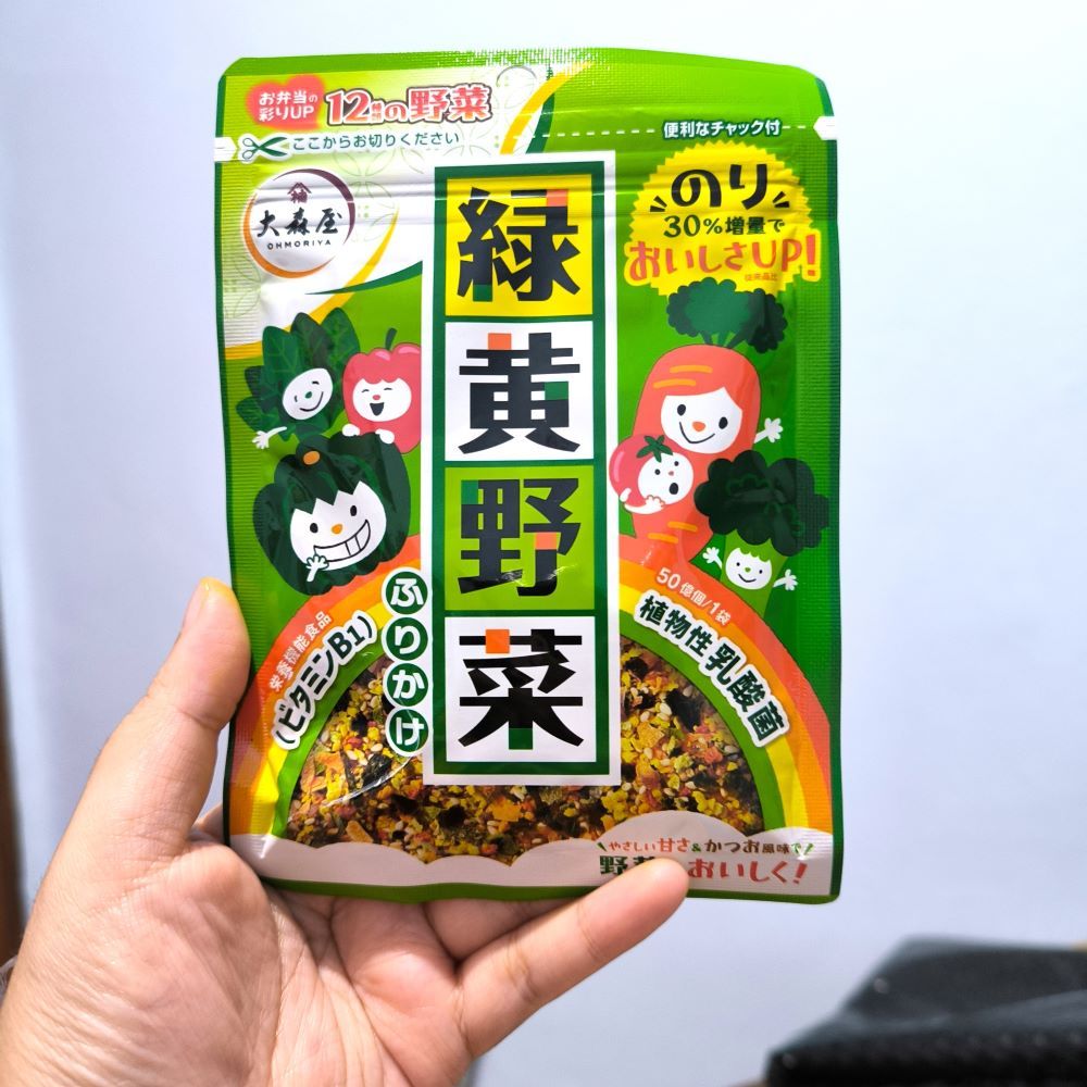 

Omoriya Green and Yellow Vegetable Furikake 23g