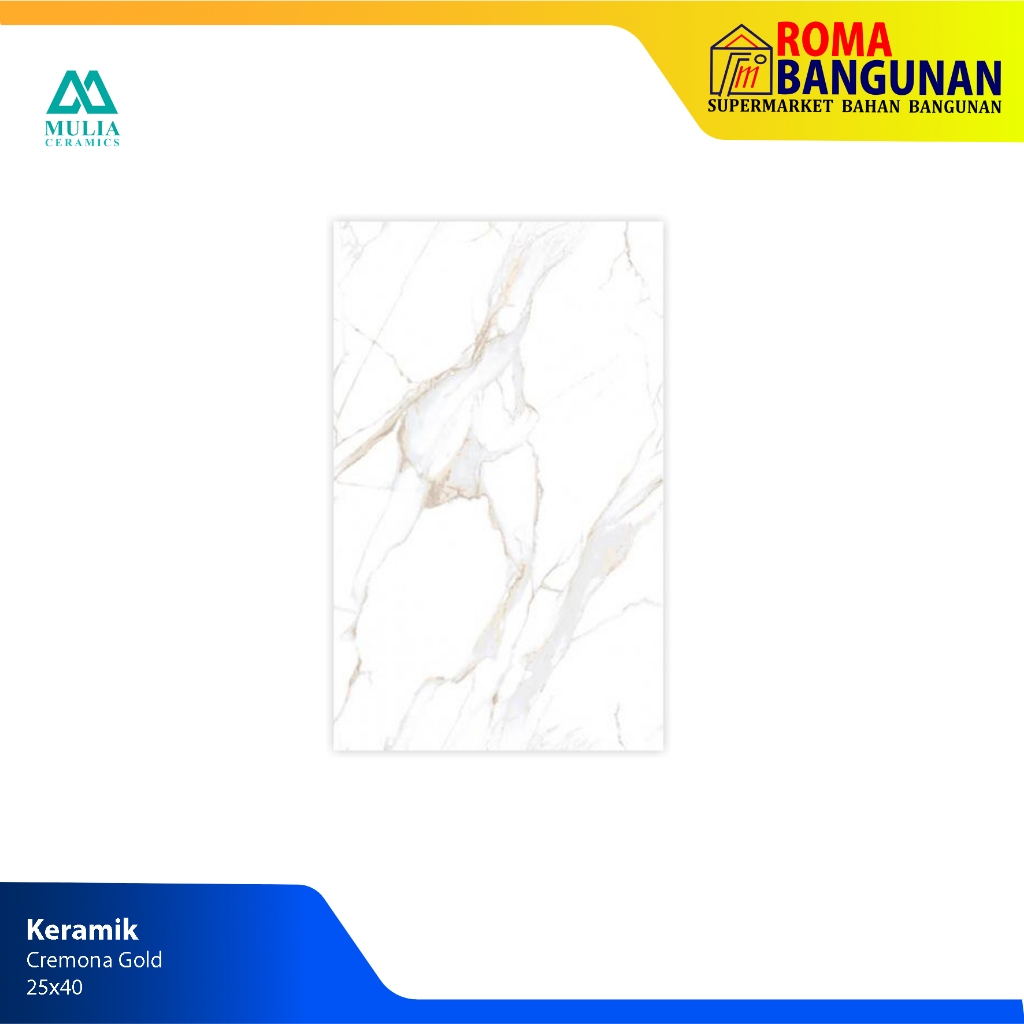 Mulia Keramik Dinding / Keramik Dinding Kamar Mandi Cremona Gold 25X40