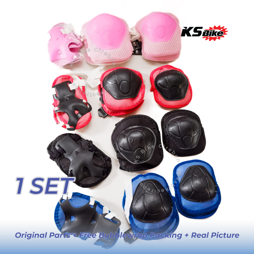 Set Pelindung Lutut Sepeda Anak Deker Inline Skate Sepatu Roda Decker KS Bike Cirebon