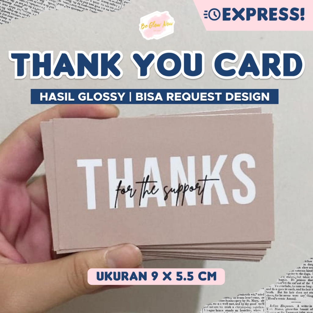 

Thank you card | Thank you card online shop | Thankyou card custom | Kartu ucapan Kartu Nama Custom Murah Meriah