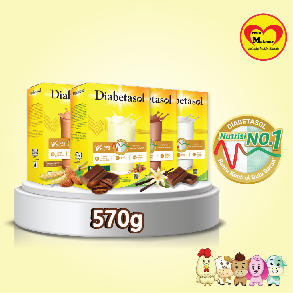 

Diabetasol Vanila / Coklat / Capuccino / Almond Oat 570gr / Toko Makmur Pondok Jati