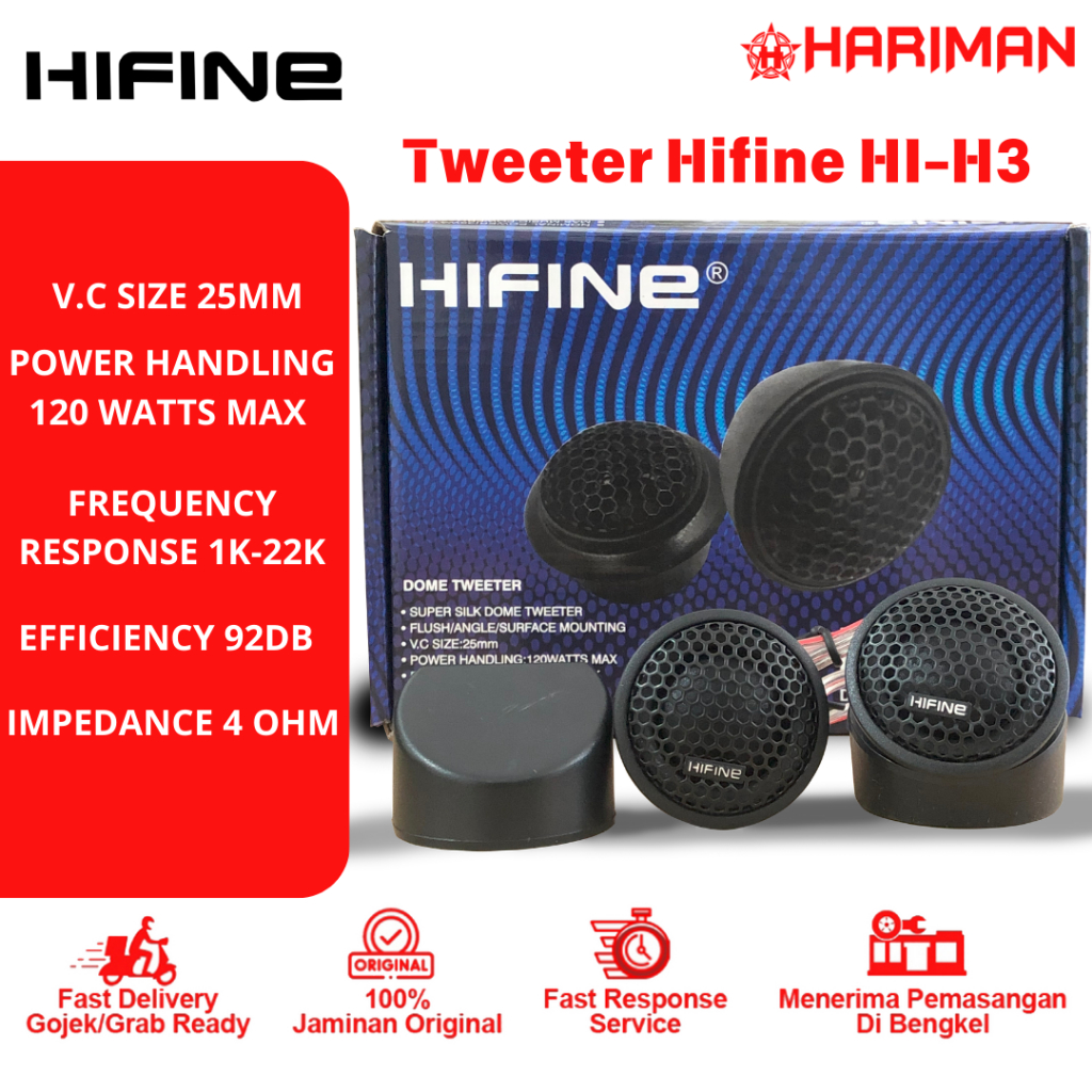 Tweeter Hifine HI-H3 / Tweeter Mobil Hifine