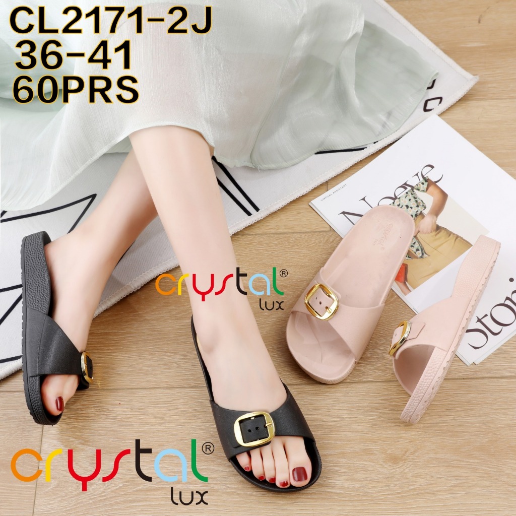 Sandal Wanita Selop Gesper | Sandal Selop Jelly Strap | Sandal Selop Strap Gesper Kekinian | CL2171-