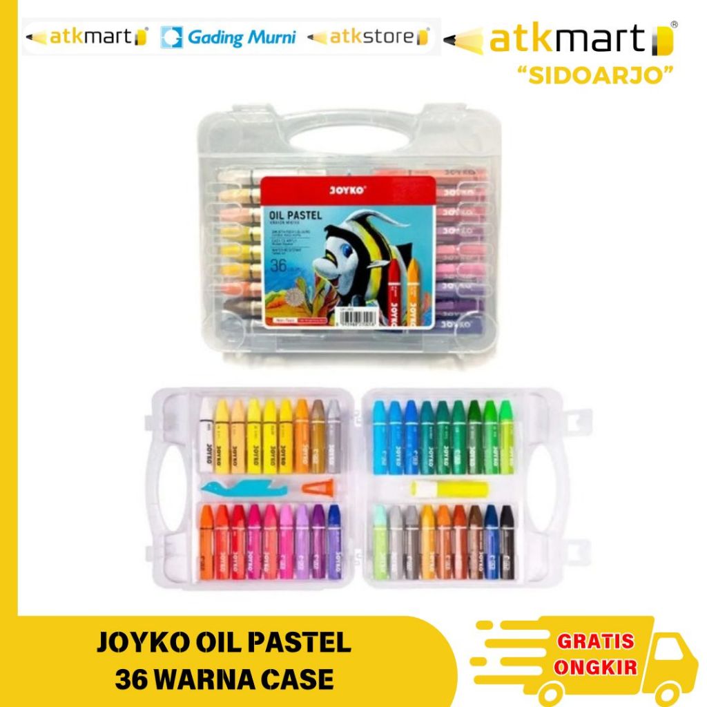 

JOYKO OIL PASTEL ISI 36 WARNA CASE / CRAYON JOYKO ISI 36 WARNA