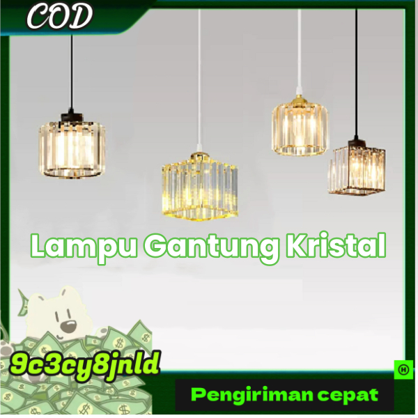 Lampu Plafon Gantung Kristal Ceiling Minimalis Lampu kristal plafon rumah Untuk Lampu ceiling krista