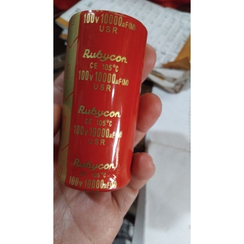 ELCO MERAH 10.000/ 100  RUBYCON merah JAPAN