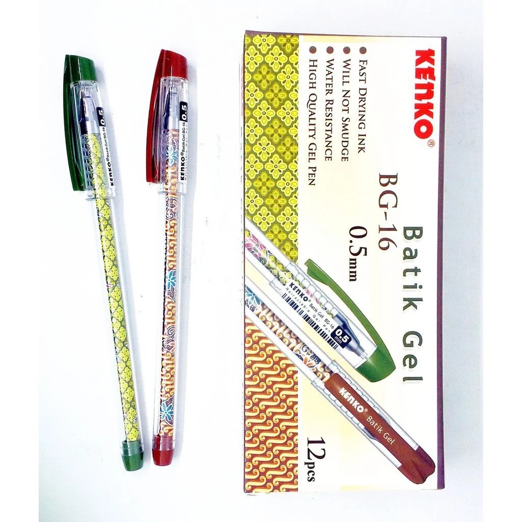 

GEL PEN BG-16 (BATIK) Black KENKO