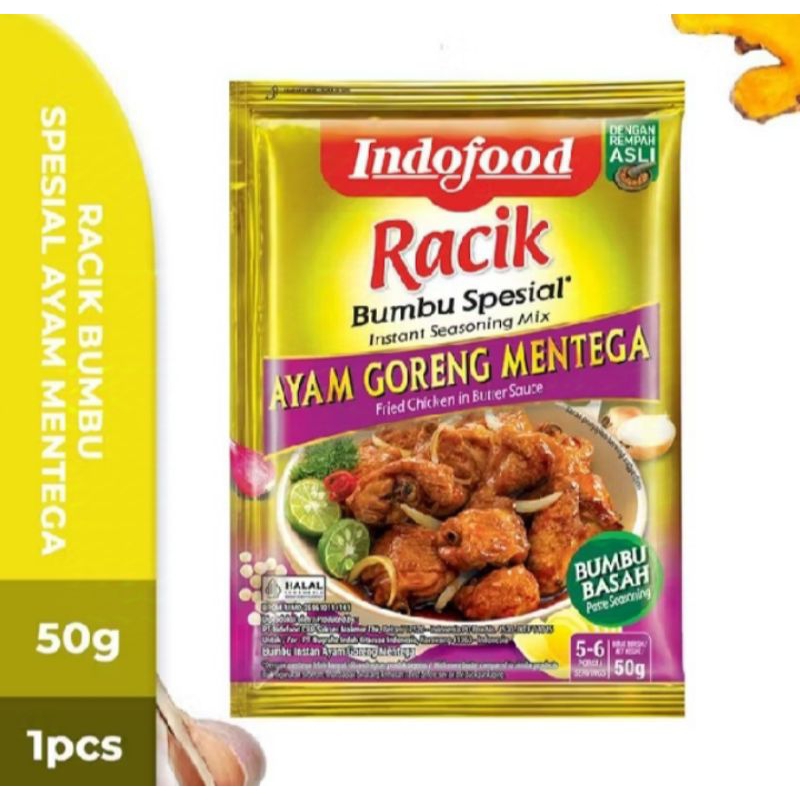 

Indofood Racik Bumbu Ayam Goreng Mentega 50g