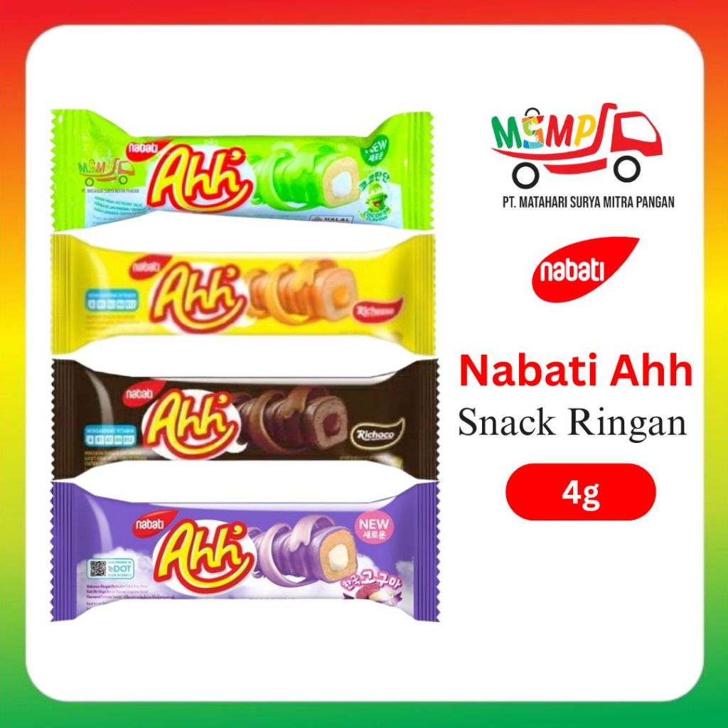 

Nabati Richeese Ahh Cheese Keju / Cokelat / Goguma / Cocopandan 4g [ 1PCS ]