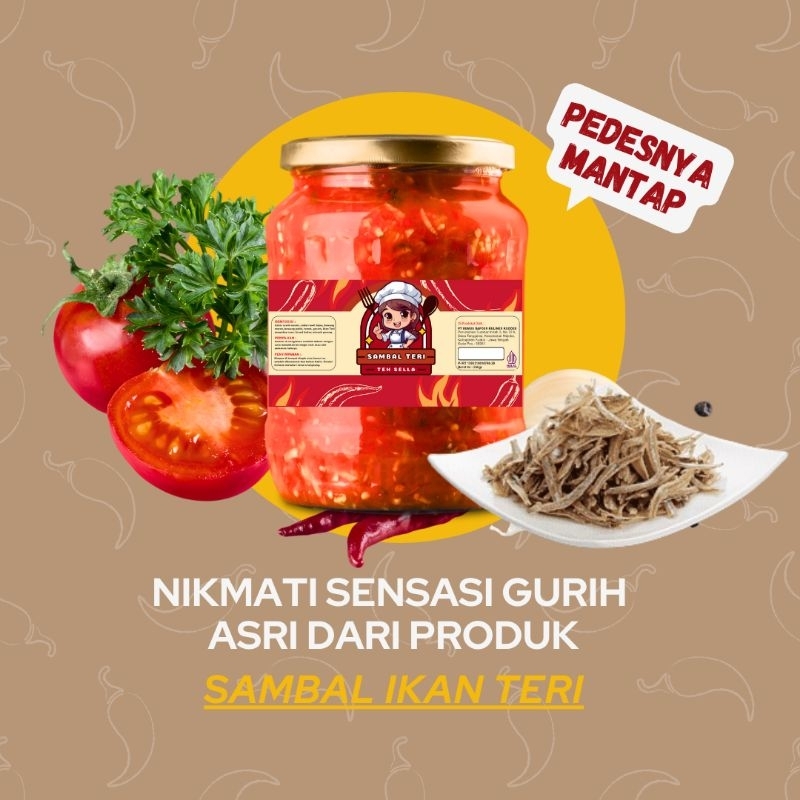 

Sambal Ikan Teri Medan Teh Sella - 250gr