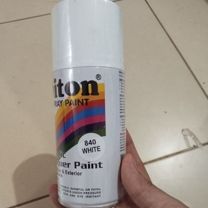 CAT SEMPROT DITON 300cc black white black doff