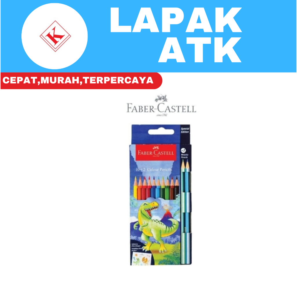 

Pensil warna Dino ISI 12 Faber-castell ++