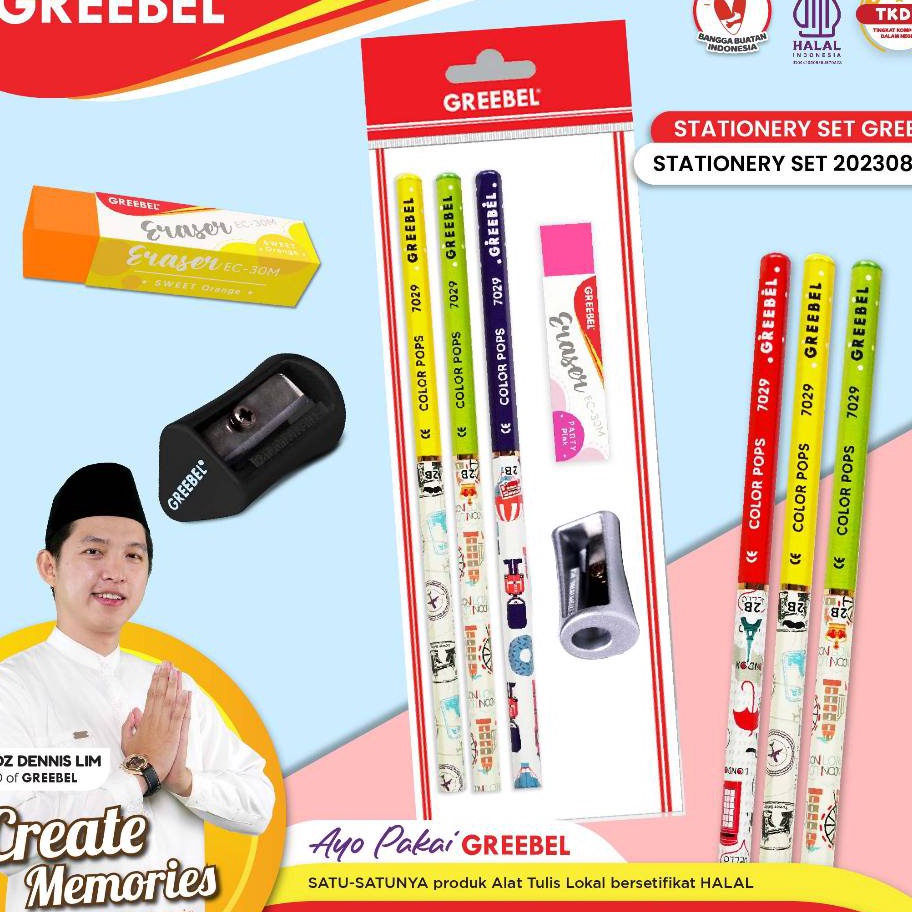 

BIG SELLER GREEBEL STATIONERY SET 2238111StationaryStationery Set alat tulis ATK