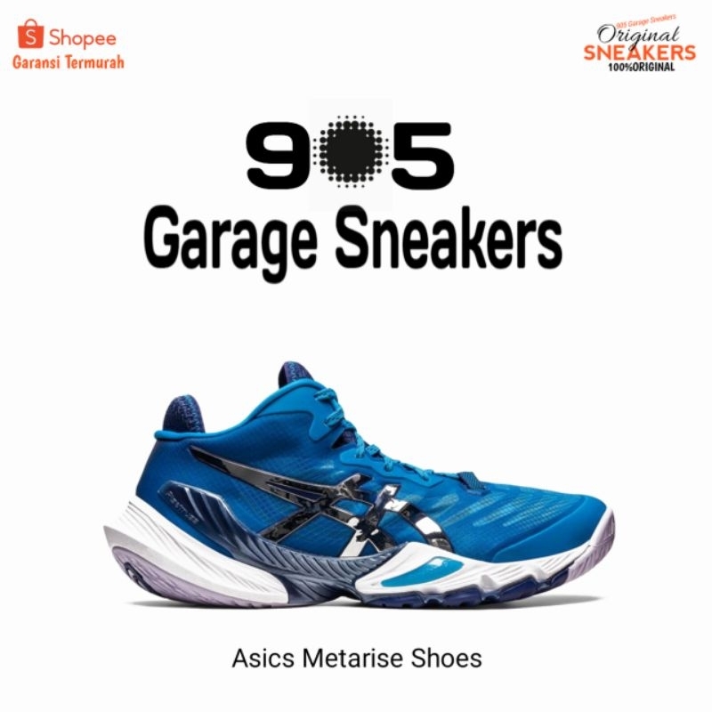 Sepatu Asics Metarise Tokyo Shoes Island Blue Original
