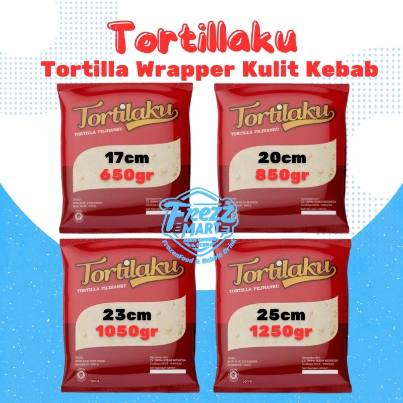 

Tortilaku Premium Tortilla Wrapper Kulit Kebab isi 20 16cm 20cm 23cm 25cm.