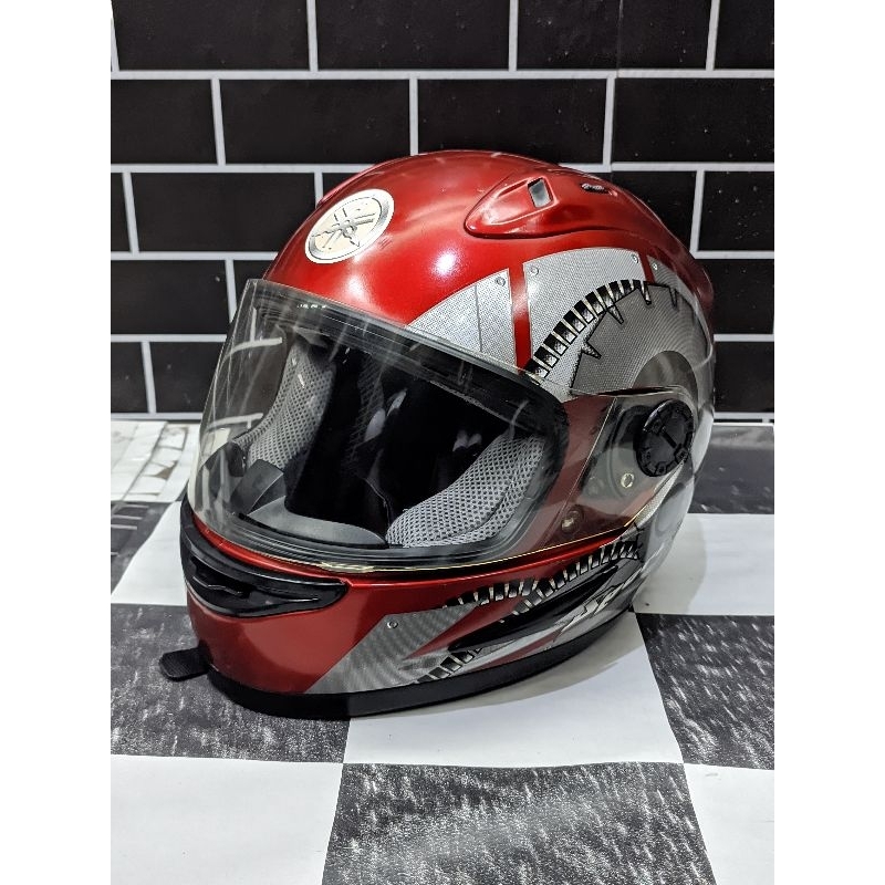 HELM YAMAHA FULLFACE ORIGINAL MERAH