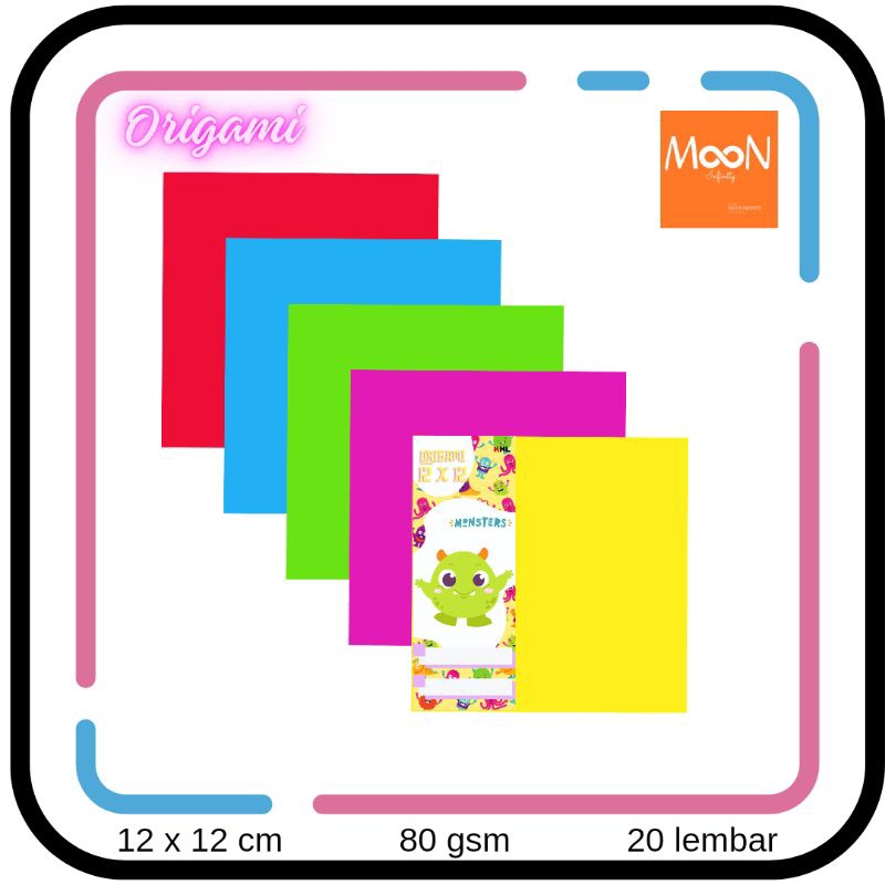 

MI - Origami / Kertas Lipat MIX Polos 12 x 12 by KHL
