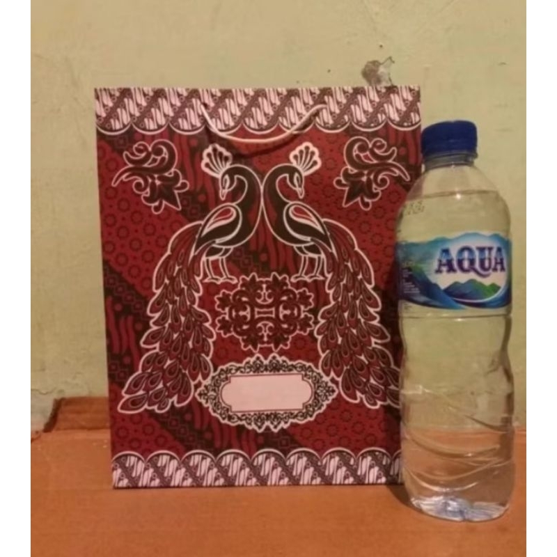 

TERLARIS 100 pcs Tas Paperbag Batik Besar Ukuran 27x21x7
