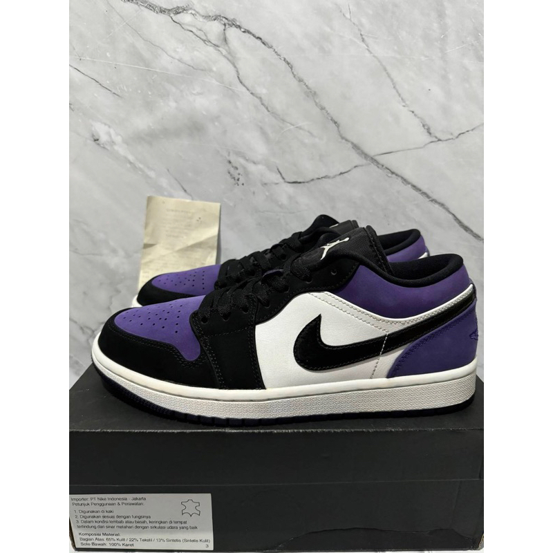 AIR JORDAN 1 LOW COURT PURPLE