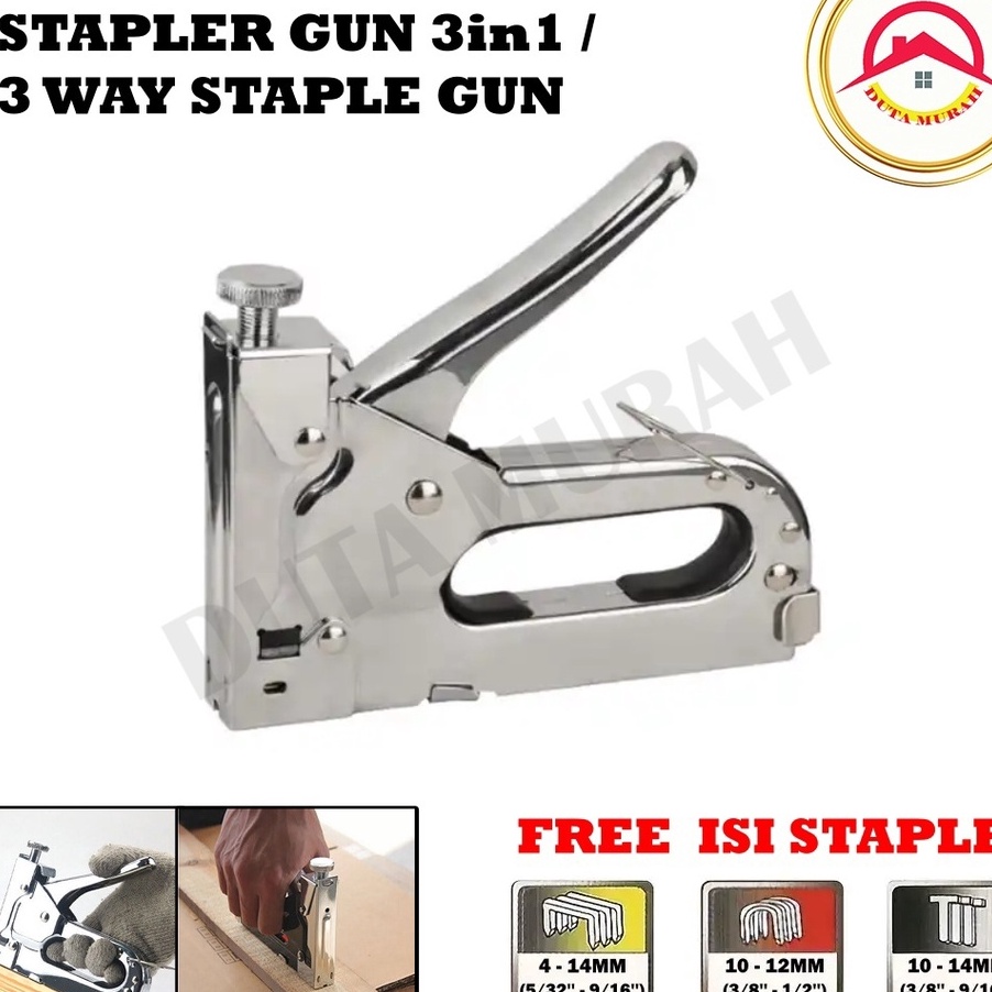 

KILAT SUPER Stapler 3 In 1 Staples Tembak Tracker 3 Way Staples