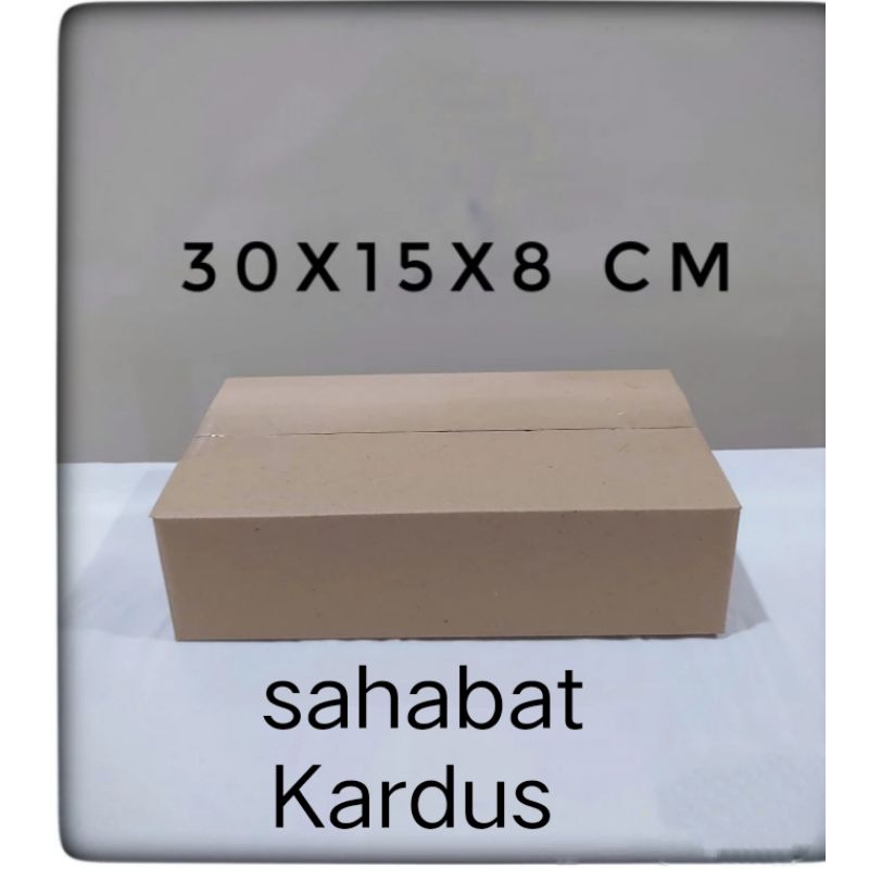 

kardus box Ukuran 30x15x8 cm single wall polos