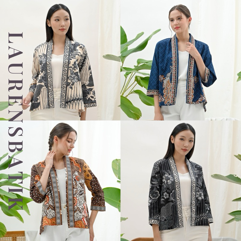 Jasmine Outer - Outer Batik Wanita / Blouse Batik / Atasan Batik / Batik Wanita / Batik Modern / Bat