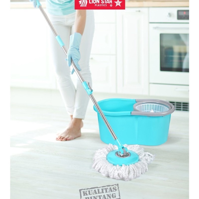 GRATIS ONGKIR Spin Mop Pel Putar Livina Spin Mop Standard BM45  Deluxe BM46 Refill StickTongkat  Mop