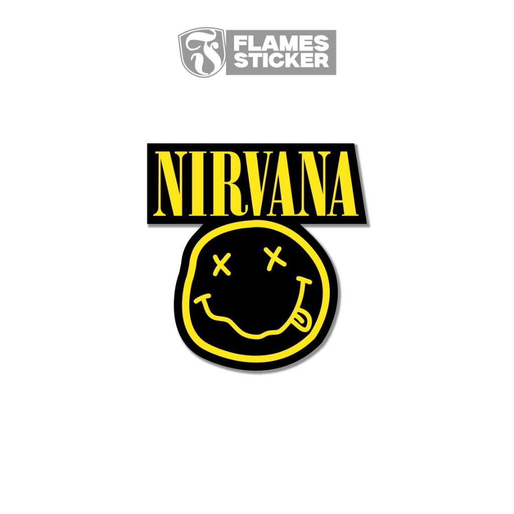 

STICKER NIRVANA STIKER LOGO BAND GRUNGE ESTETIK VINYL LAMINASI GLOSSY DIE CUT PREMIUM