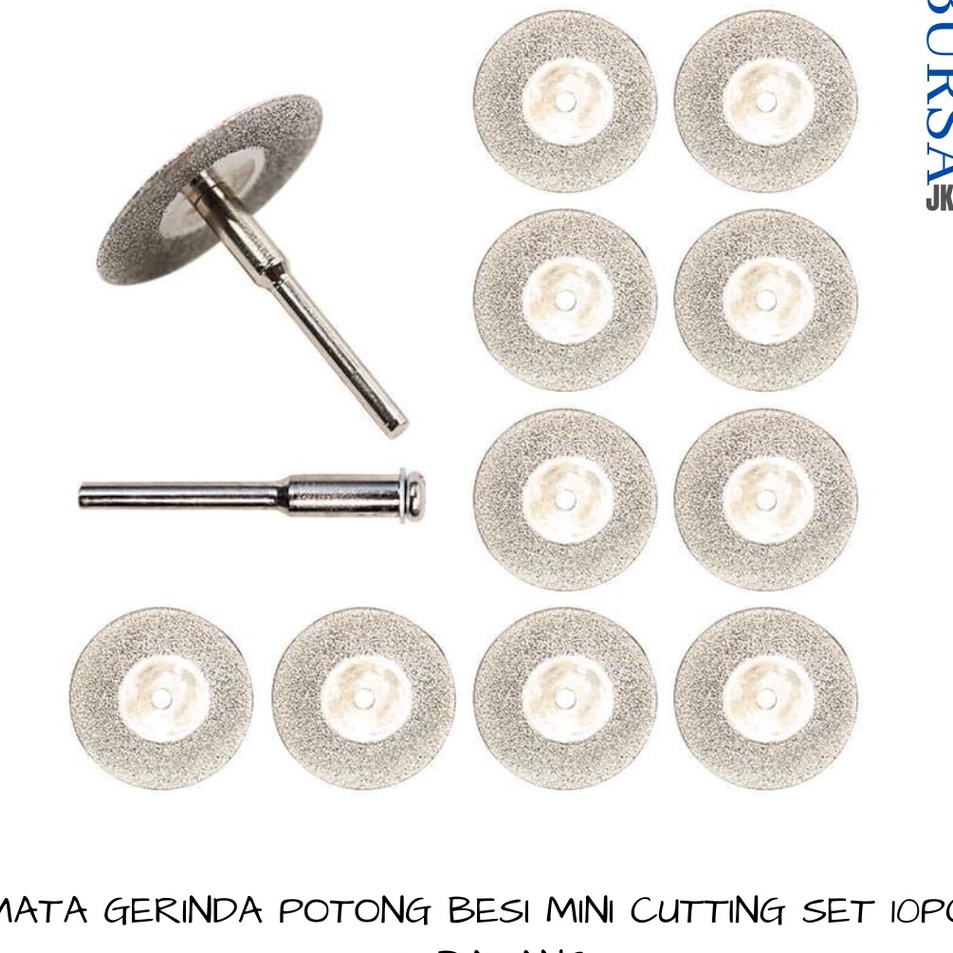 Penawaran Terbaik  MATA GERINDA POTONG BESI MINI CUTTING WHEEL BOR TUNER TUNNER CUNER SET ISI 12 pc
