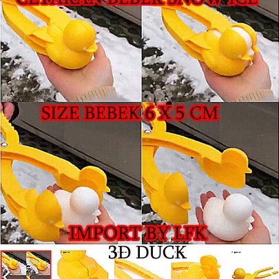 3D CETAKAN BEBEK DUCK SNOW ICE ASTRONOT BOLA SNOWICE PRESS DEKORASI KUE PUDING ART CLAY PASIR CLAY M