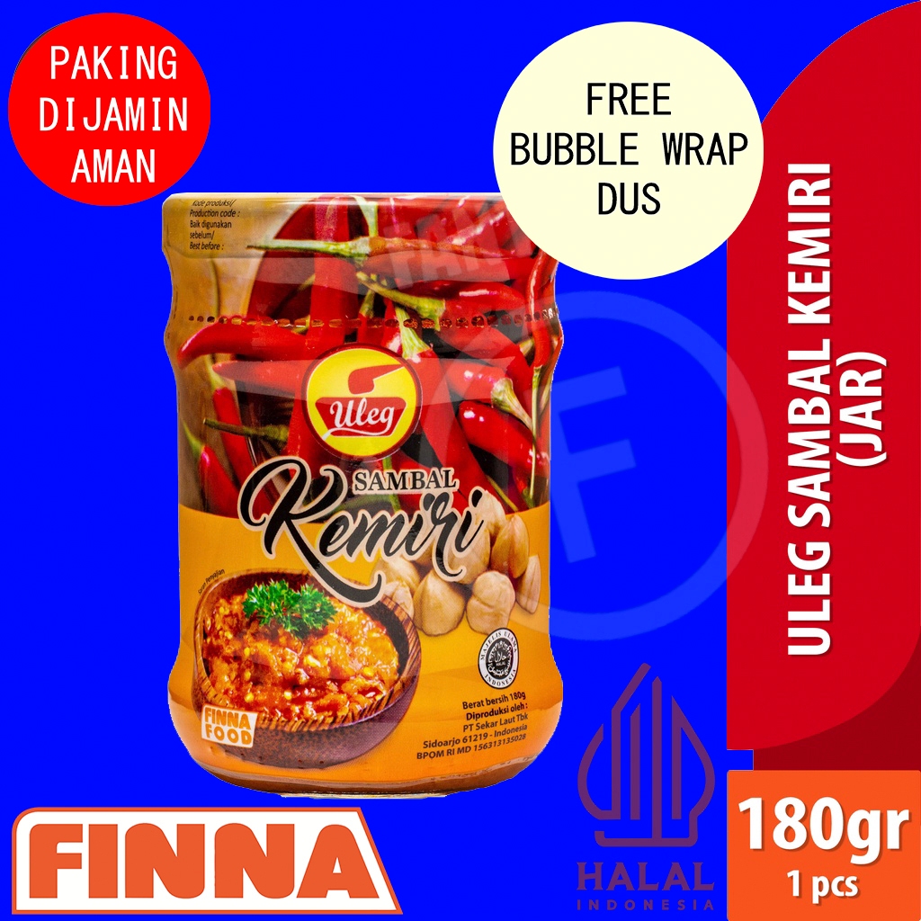 

Finna Sambal KEMIRI JAR PAKING FREE ASURANSI+BUBBLE DUS JAMIN AMAN FUN CORNER