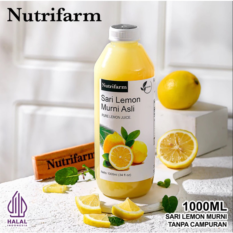 

(1 liter) sari lemon nutrifarm / sari lemon murni asli