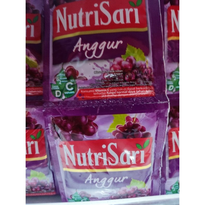 

Nutrisari rasa anggur isi 10sct