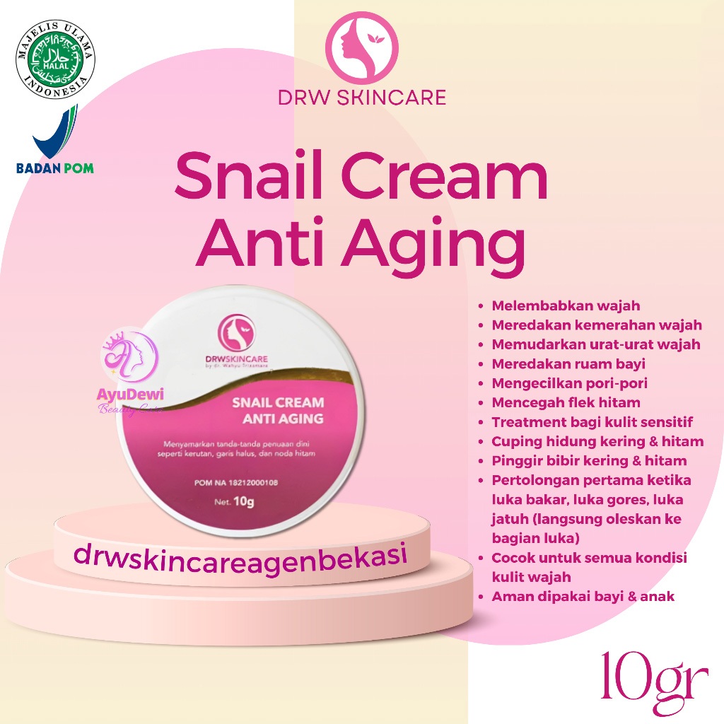 Snail Cream Anti Aging DRW Skincare