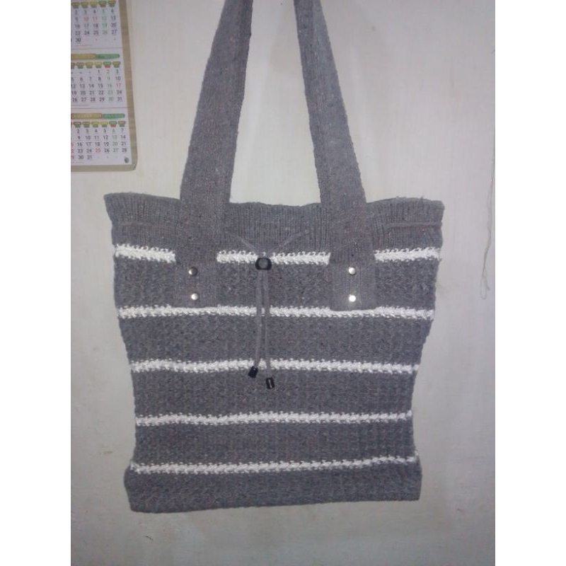 tas rajut / totebag bahan rajut tebal