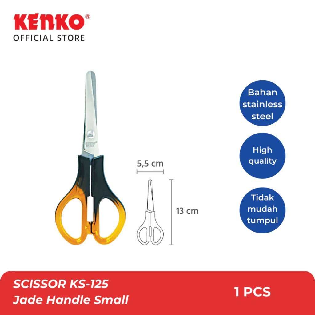 

SCISSOR KS - 125 Jade Handle Small KENKO