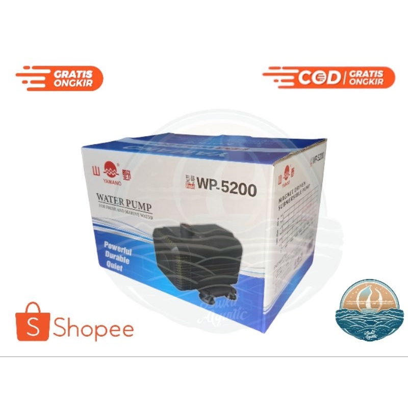 mesin pompa air kolam aquarium yamano wp5200 wp 5200