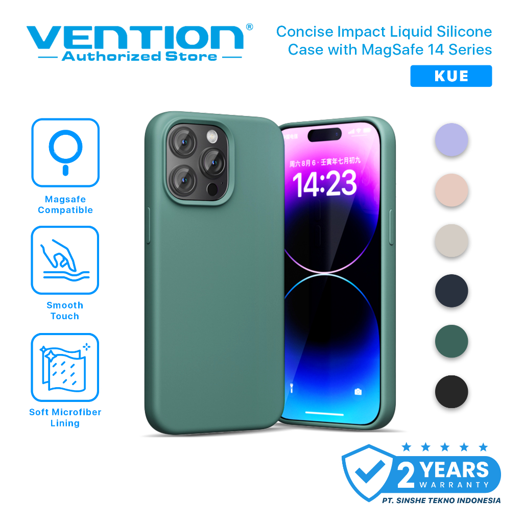 Vention Casing iPhone 14 Plus Pro Max Magnetic Magsafe Liquid Silicone Case