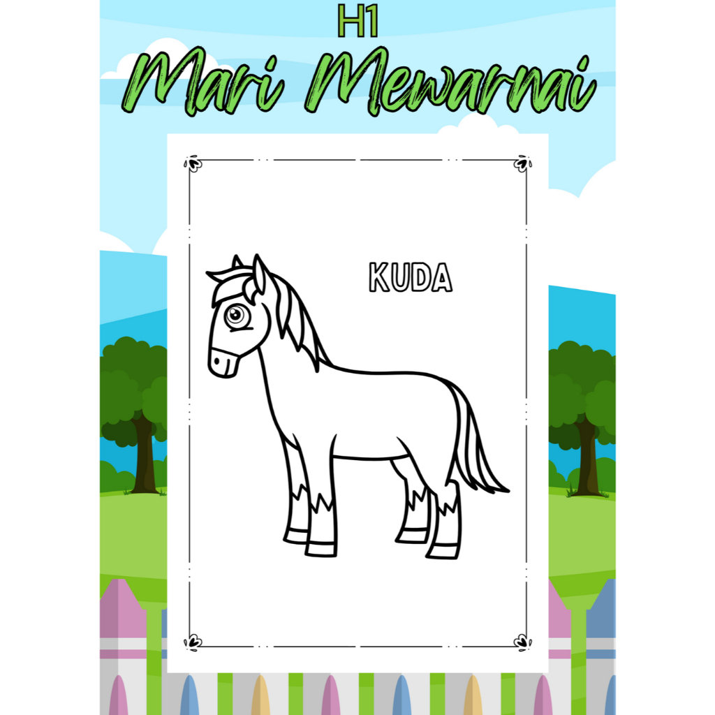 

KERTAS MEWARNAI / COLORING / KERTAS GAMBAR / HEWAN / KERTAS MEWARNAI ANAK PAUD TK SD / A4