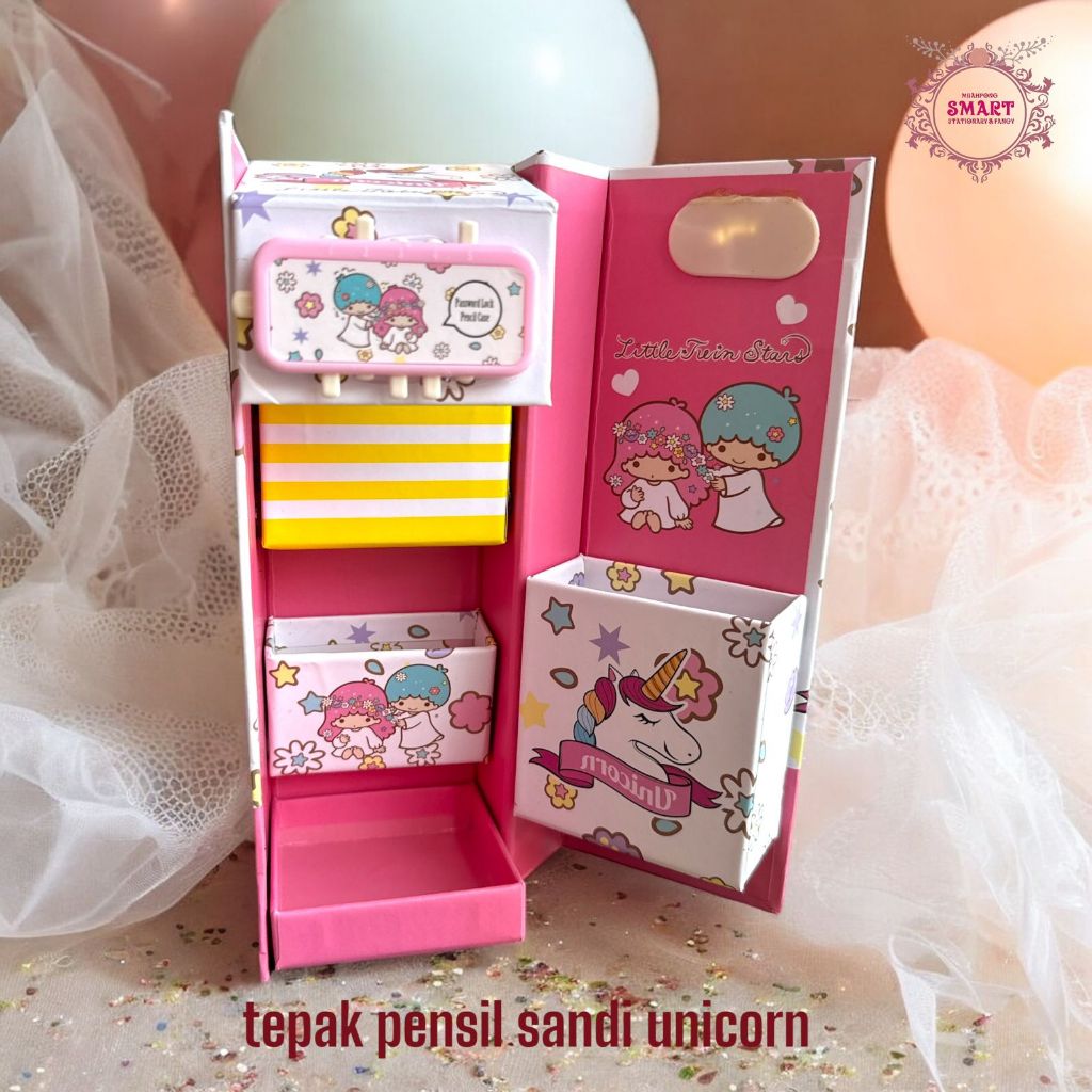 

TEPAK PENSIL SANDI MOTIF UNICORN
