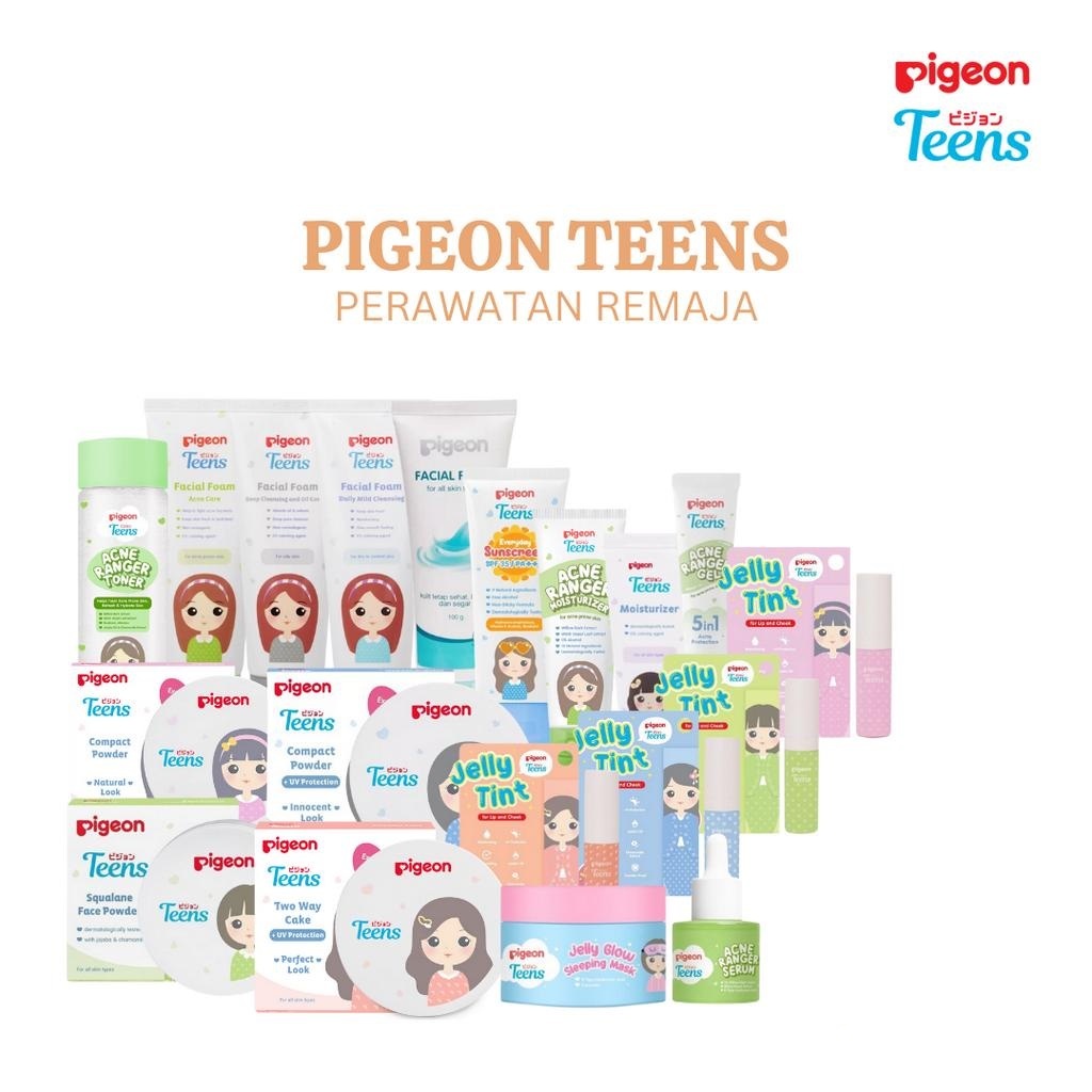 PIGEON TEENS Series, Facial Foam 40gr 100gr || Mois|| compact|| Body Serum || Sunscreen || Micellar 