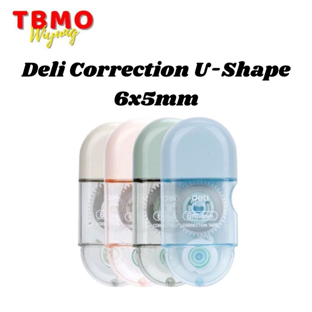 

Tbmo Deli Correction Tape U-Shape 6X5MM EH350
