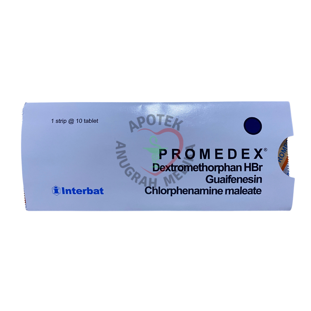 PROMEDEX STRIP 10 Tablet - Obat Batuk Alergi Kering Berdahak