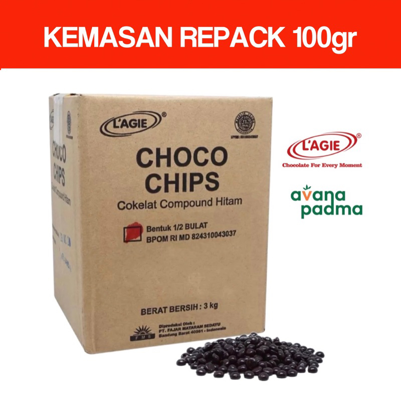 

Lagie Choco Chips 1/2 Bulat (Repack 100g)