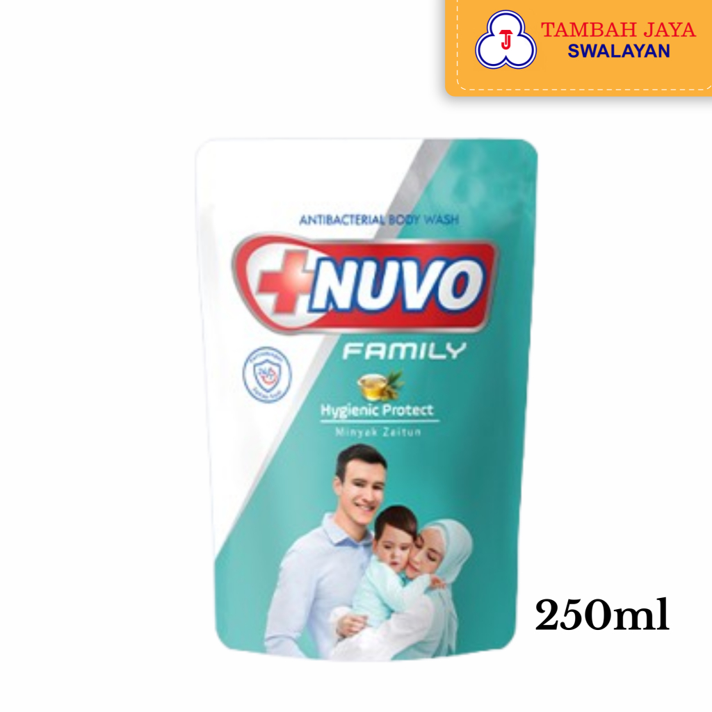 Sabun Cair Nuvo Family Hygienic Protect Minyak Zaitun 250ml
