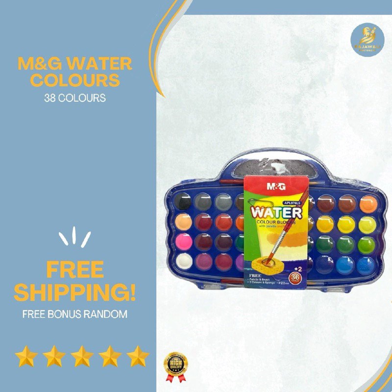 

Cat Air Padat M&G | 36 + 2 Warna | Free Palette & Brush | Kualitas Warna Terbaik