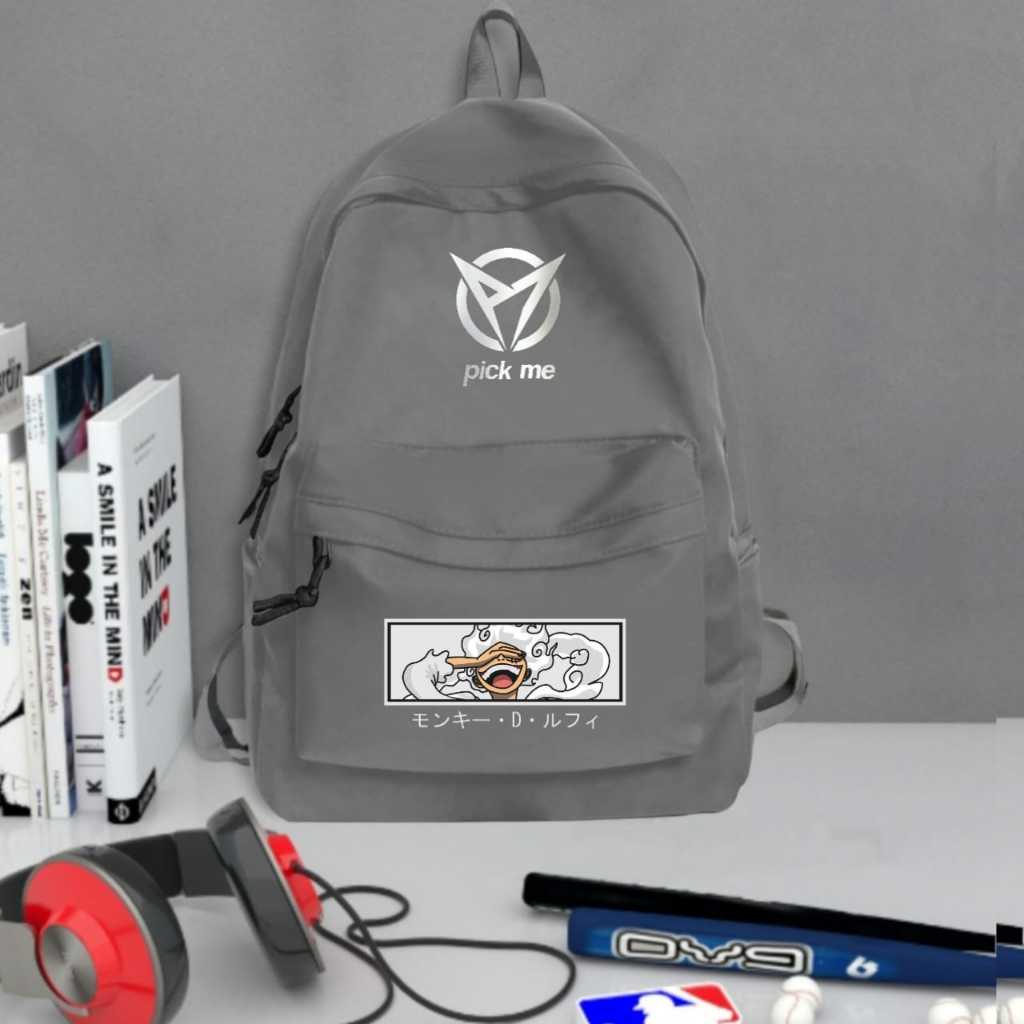 Tas Ransel Distro / Tas Motif ONE PIECE / Tas Gendong Backpack / Tas Leptop Terbaru