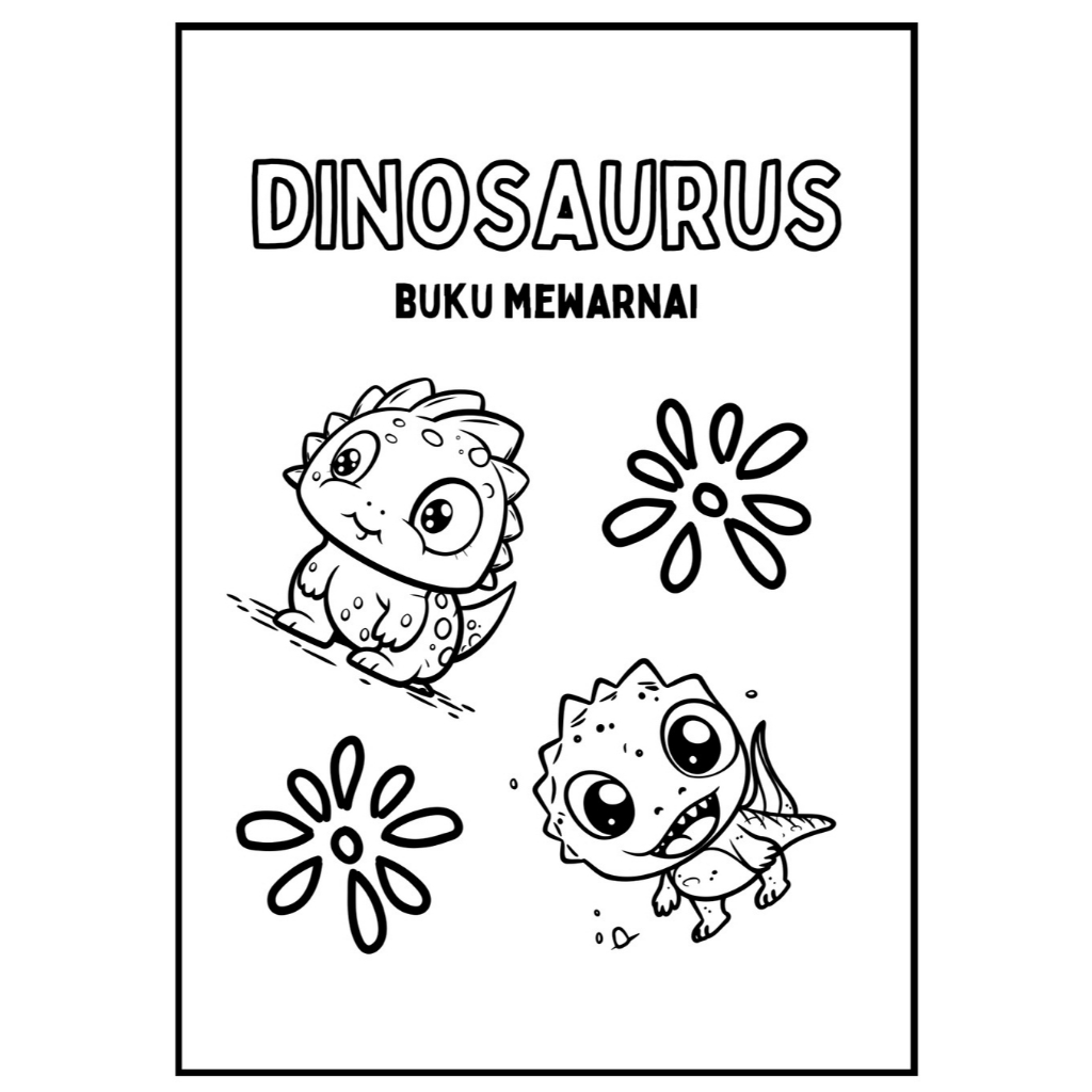 

KERTAS MEWARNAI / COLORING / KERTAS GAMBAR / DINOSAURUS / KERTAS MEWARNAI ANAK PAUD TK SD / A4
