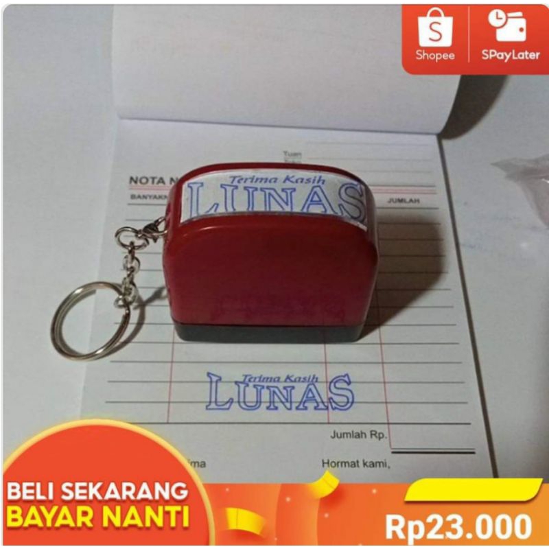 

cap lunas otomatis, stempel lunas