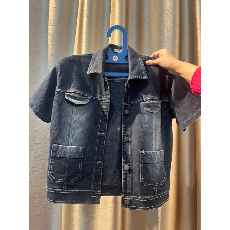 baju atasan jeans wanita